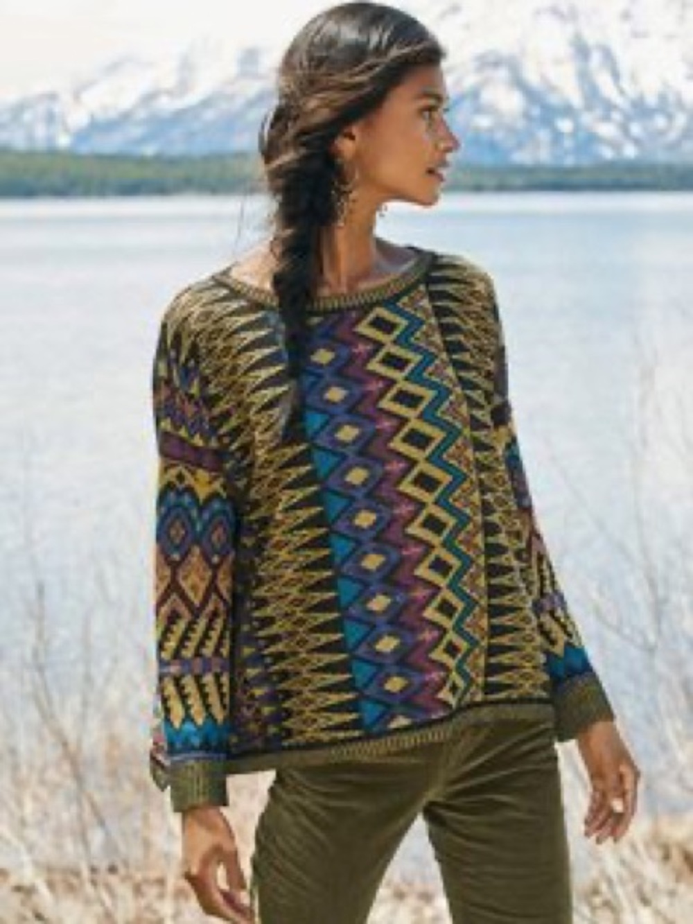 Peruvian Connection Blythswood Aztec Sweater